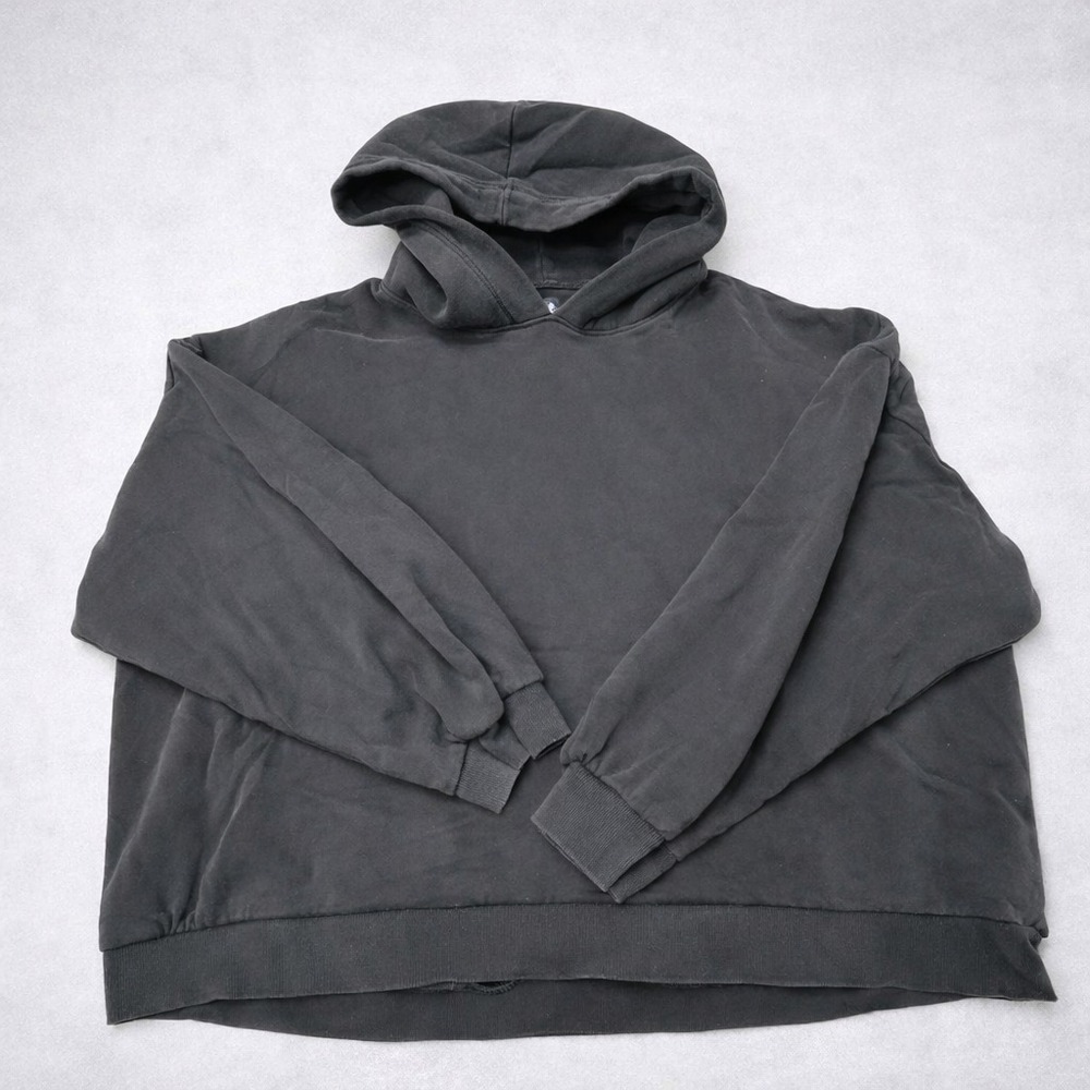 GAP Hoodie Mens XL Tall Black Pullover Fleece Sweatshirt Heavyweight
